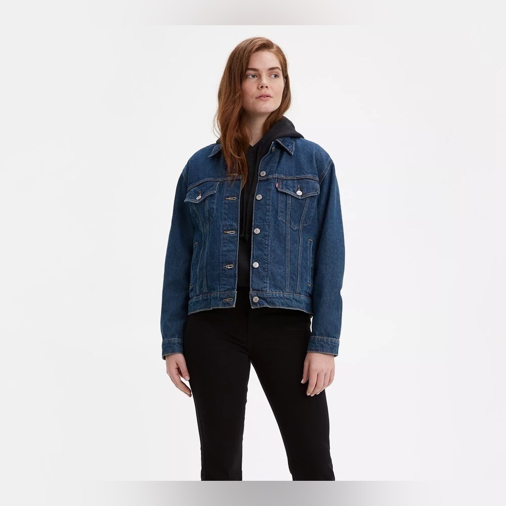 LEVI EX-BOYFRIEND TRUCKER JACKET SIZE XS OVERSIZED